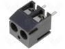 TB-3.8-P-2P-GY - Terminal block angled 0.5mm2 3.81mm THT screw terminals 10A