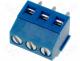 Terminal block angled 1.5mm2 3.5mm THT screw terminals 10A