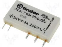 34.51.7.024.001 - Relay electromagnetic Contacts SPDT Ucoil 24V DC Iswitch 6A