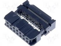 IDC Connector - Plug IDC female PIN 14 IDC for ribbon cable 1.27mm