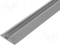   Led - Profiles for LED modules 1m MDF flat