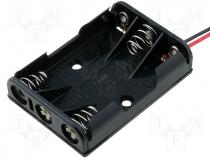 Battery Holder - Holder Size AAA, R3 Mounting panel mounting Batt.no 3