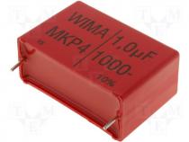 MKP4-1U/1000 - Capacitor polypropylene 1uF 1kV DC 37.5mm 10% 17x29x41.5mm