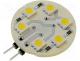 Module  LED, 1.44W, 84(typ)lm, Colour  warm white, 12VDC, Cap  G4