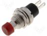 Button - Switch push button monostable Actuator colour red 20mΩ
