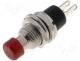 Switch push button monostable Actuator colour red 20m