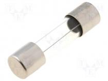  - Fuse fuse, medium time-lag, glass, 250mA, 250VAC, 5x20mm, brass