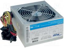 Pwr sup.unit  computer, ATX, 420W, Features  fan 12cm