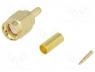 SMA-012NP - Plug, SMA, male, straight, RG174, crimped, for cable, gold plated