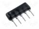 DR10K-4/5 - Resistor network X 10k No.of resistors 4 THT 0.125W 2%