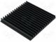 SK44/150/SA - Heatsink extruded grilled black L 150mm W 159mm H 15mm