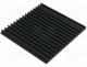 Heatsinks - Heatsink extruded grilled black L 150mm W 159mm H 10mm