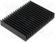 SK81/75/SA - Heatsink extruded grilled black L 75mm W 100mm H 15mm