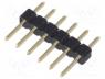 Pinhead - Pin header pin strips male PIN 6 straight 2mm THT 1x6