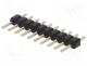 ZL303-10P - Pin header pin strips male PIN 10 straight 2mm THT 1x10