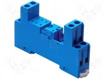 Relays accessories socket Mounting DIN Leads screw terminals