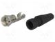 Plug, F, male, straight, 7mm, screw terminal, for cable