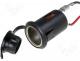 A13-65A - Socket cigarette lighter socket straight  with cover 12VDC