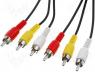 CABLE-521/10 - Cable RCA plug x3 both sides 10m