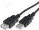 USB cable - Cable USB 2.0 USB A socket  USB A plug nickel plated 1.8m