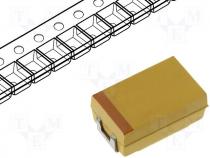 Tandalum Capacitors - Capacitor tantalum, low impedance 100uF 10V Case D ESR 100m