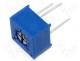 Resistor Variable - Potentiometer mounting  single turn  horizontal 100kΩ 500mW