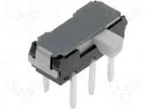 Slide Switch - Switch slide 2 position DPDT 0.3A/6VDC ON ON No.of term 6