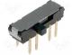 Slide Switch - Switch slide 3 position DP3T 0.3A/6VDC OFF ON ON  25÷70C