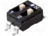 Switch DIP SWITCH Poles number 2 ON OFF 0.1A/50VDC  25÷70°C