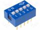 DIP-SWITCH - Switch DIP SWITCH Poles number 5 ON OFF 0.05A/12VDC  25÷80C