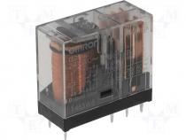 G2R-2-24AC - Relay DPDT 5A, AC24V 46,5mA