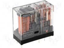 G2R-2-48DC - Relay DPDT 5A, DC48V 11,5mA