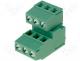 Terminal Blocks - Terminal block double deck angled 90° 2.5mm2 5.08mm ways 6