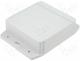 HM-1555NF17GY - Enclosure with fixing lugs X 120mm Y 120mm Z 37mm ABS grey