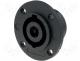 FM1285 - Socket loudspeaker male round, with flange PIN 8