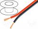 Cables - Cable loudspeaker cable 2x0,75mm2 stranded CCA black-red