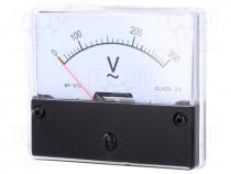 Panel AC voltage meter, analogue, 0....300V, Accuracy class 2,5