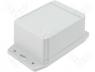 Enclosure with fixing lugs X 91mm Y 120mm Z 62mm ABS grey