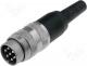 Connector Din - Connector circular Series C091A male plug silver plated IP40