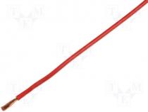Cable stranded Cu 1.5mm2 silicone red 250V -80....135C