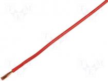   - Cable stranded Cu 1.5mm2 silicone red 250V -80÷135C