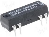 Reed relay DPST-NO, 1,25A, 5VDC, PCB mounting