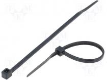 CV-100B - Cable tie, black 100x2,5mm