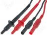 CIH2060 - Test lead PVC 0.9m 10A red and black 2x test lead