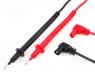 Multimeter accessories - Test lead 0.7m 60VDC red and black 2x test lead