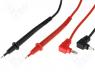 PPOM-12 - Test lead 0.7m 60VDC red and black 2x test lead