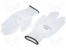 Protective gloves, Size L, white