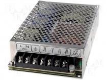 RS-100-5 - Pwr sup.unit pulse, 80W, 5VDC, 16A, 88÷264VAC, 125÷373VDC, 600g