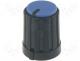 GTC6M-13X16-N - Knob, miniature, with pointer, plastic, Shaft d 6mm, Ø13.3x16.5mm