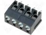 DG300-5.0-4P11A - Terminal block, angled, 5mm, THT, ways 4, 24A, grey, 250V